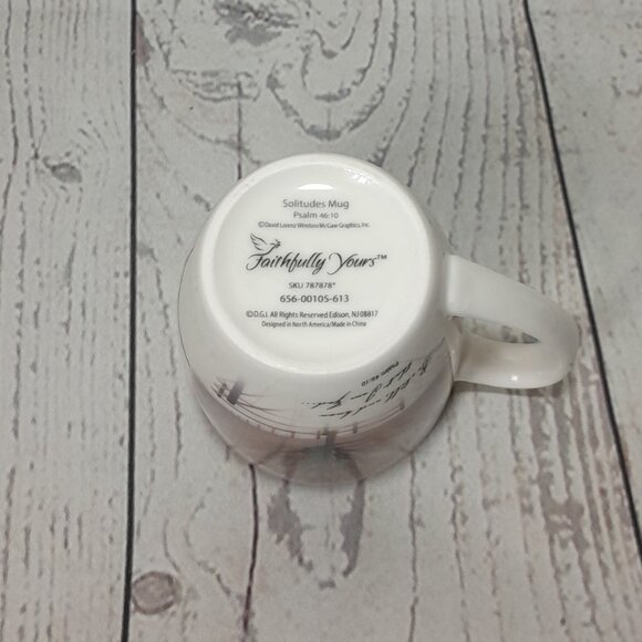 Coffee Mug Cup Faithfully Yours Psalm 46:10 David Lorenz Winston With Box - Picture 7 of 12